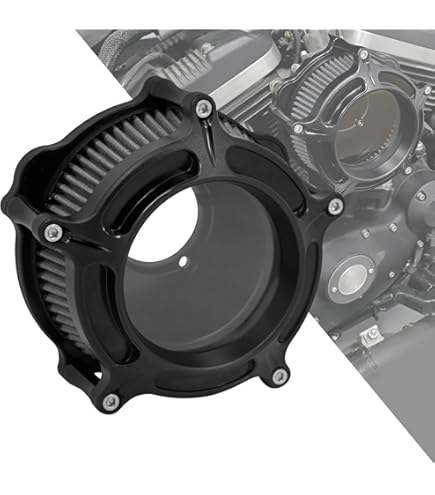 Amazon | S&S Cycle ステルス エアクリーナーキット グロスブラック